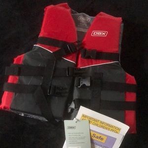 DBX life jacket size Youth 50-90lbs